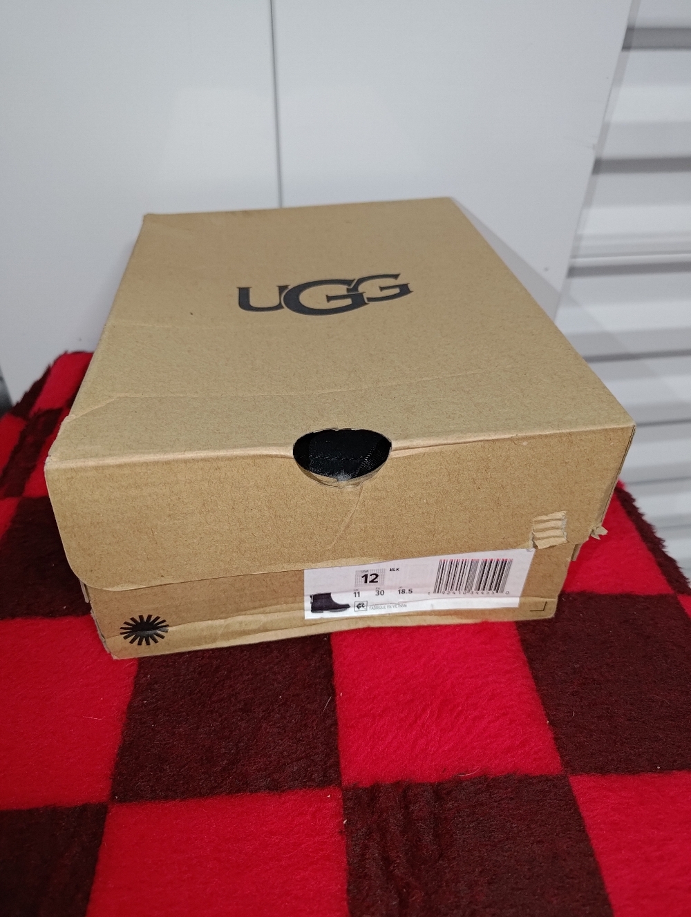 UGG T Cecily bow Black Ankle Boots with Ribbon US 12 UK 11 EU 30 New